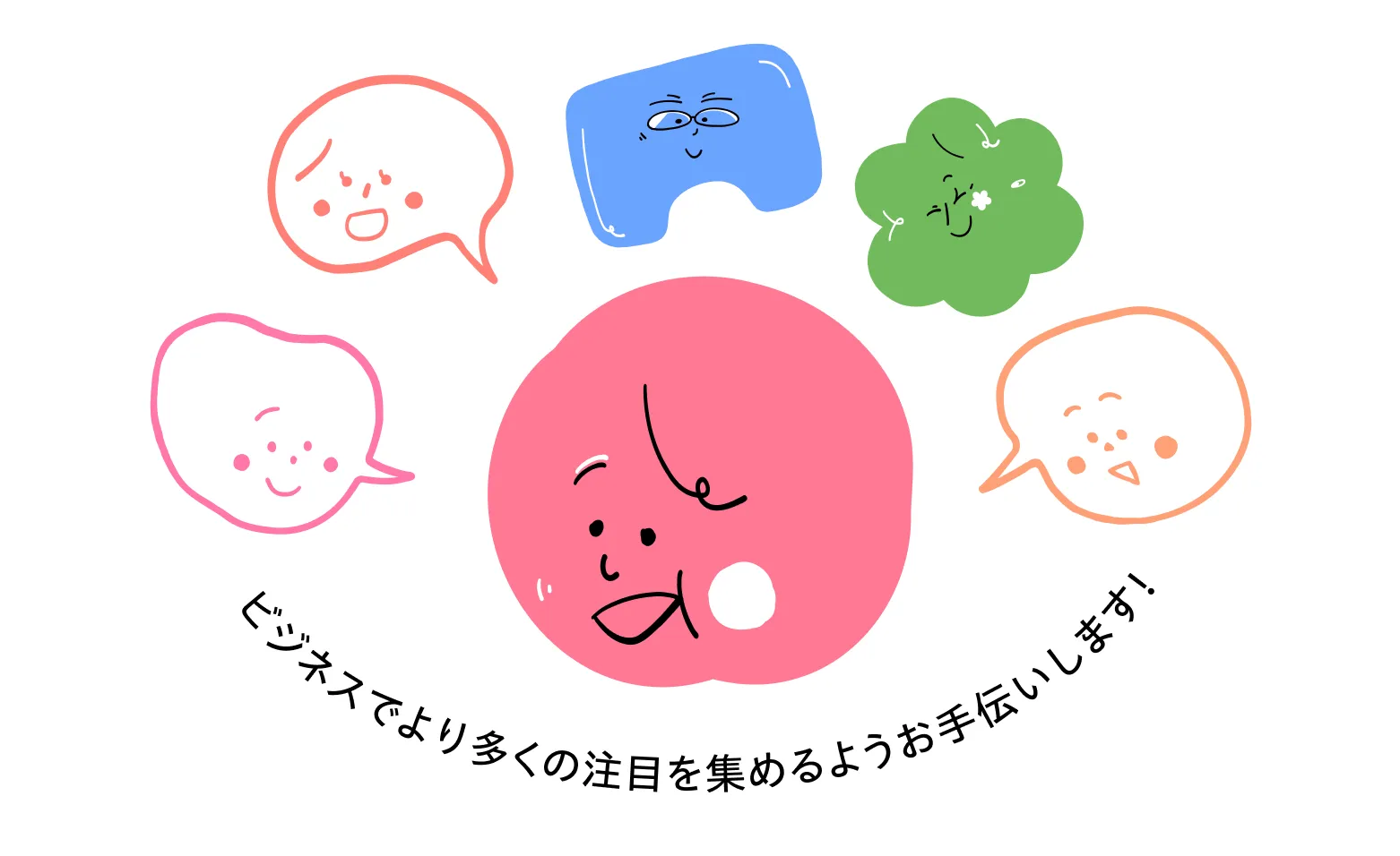 ビジネスでより多くの注目を集めるようお手伝いします！